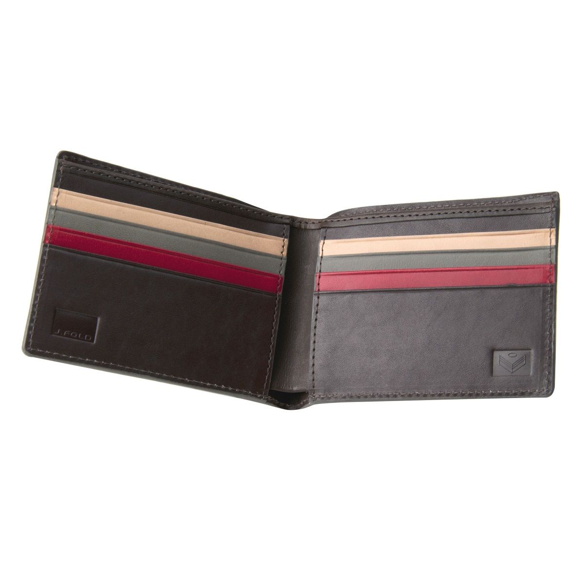 J.FOLD HavanaLeather Wallet - Red